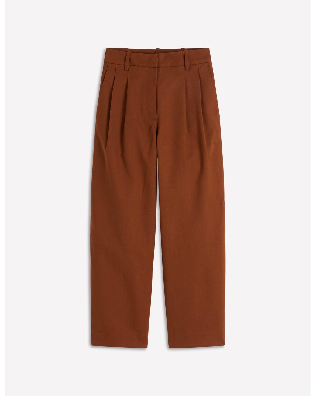 Boden Red Bloomsbury Cotton Trousers