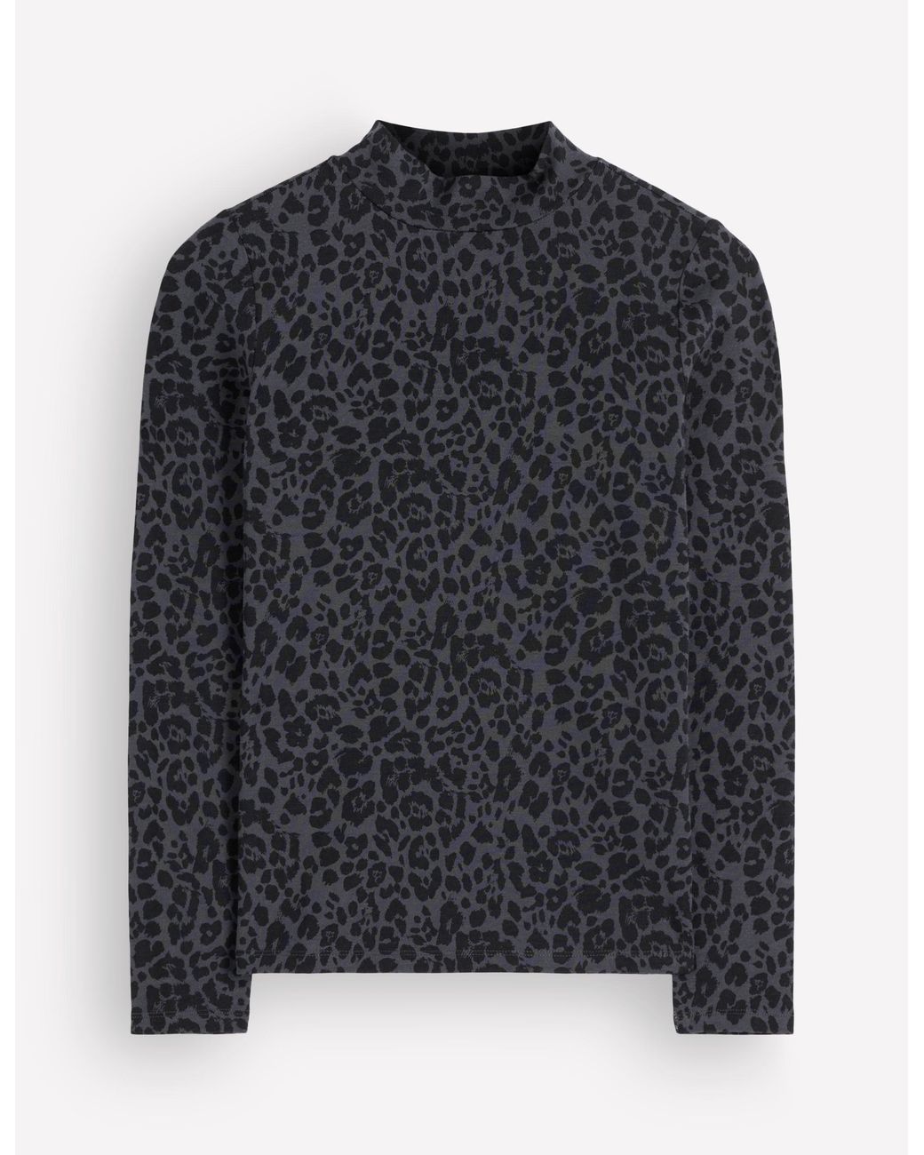 Boden Blue High Neck Jersey Top
