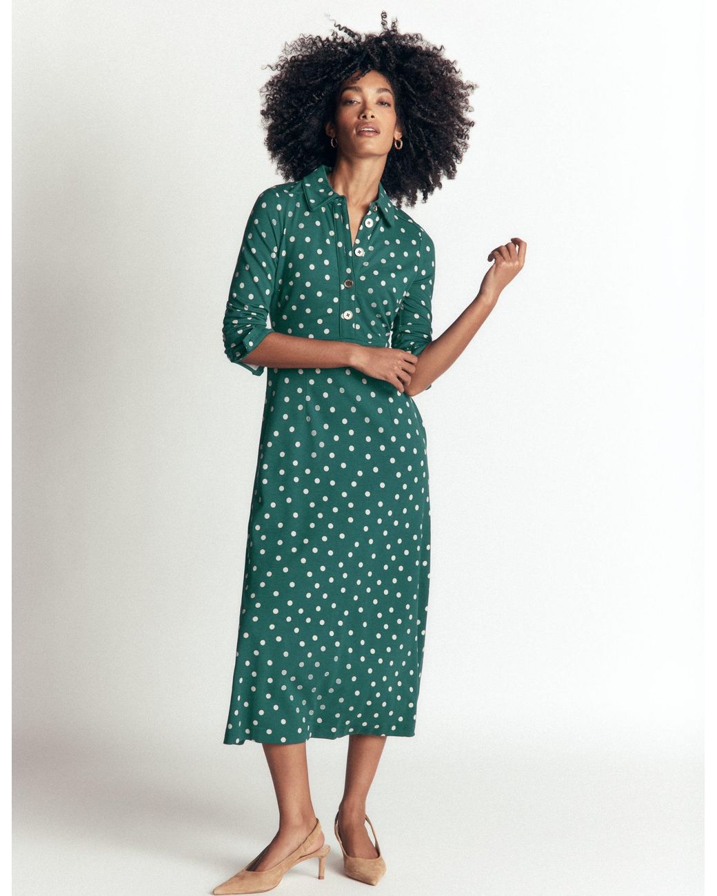 Boden Blue Etta Piping Detail Ponte Dress