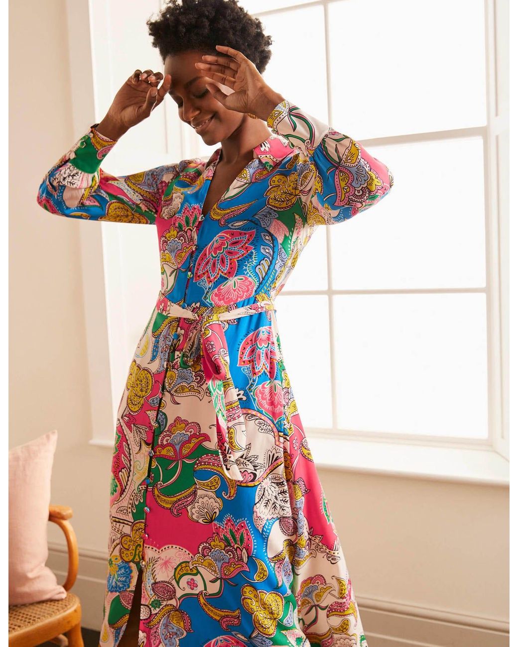 Boden lena cheap denim shirt dress