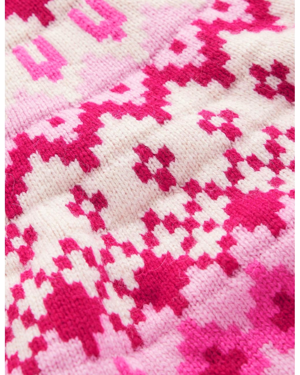 Boden Red Mae Fair Isle Knitted Sweater