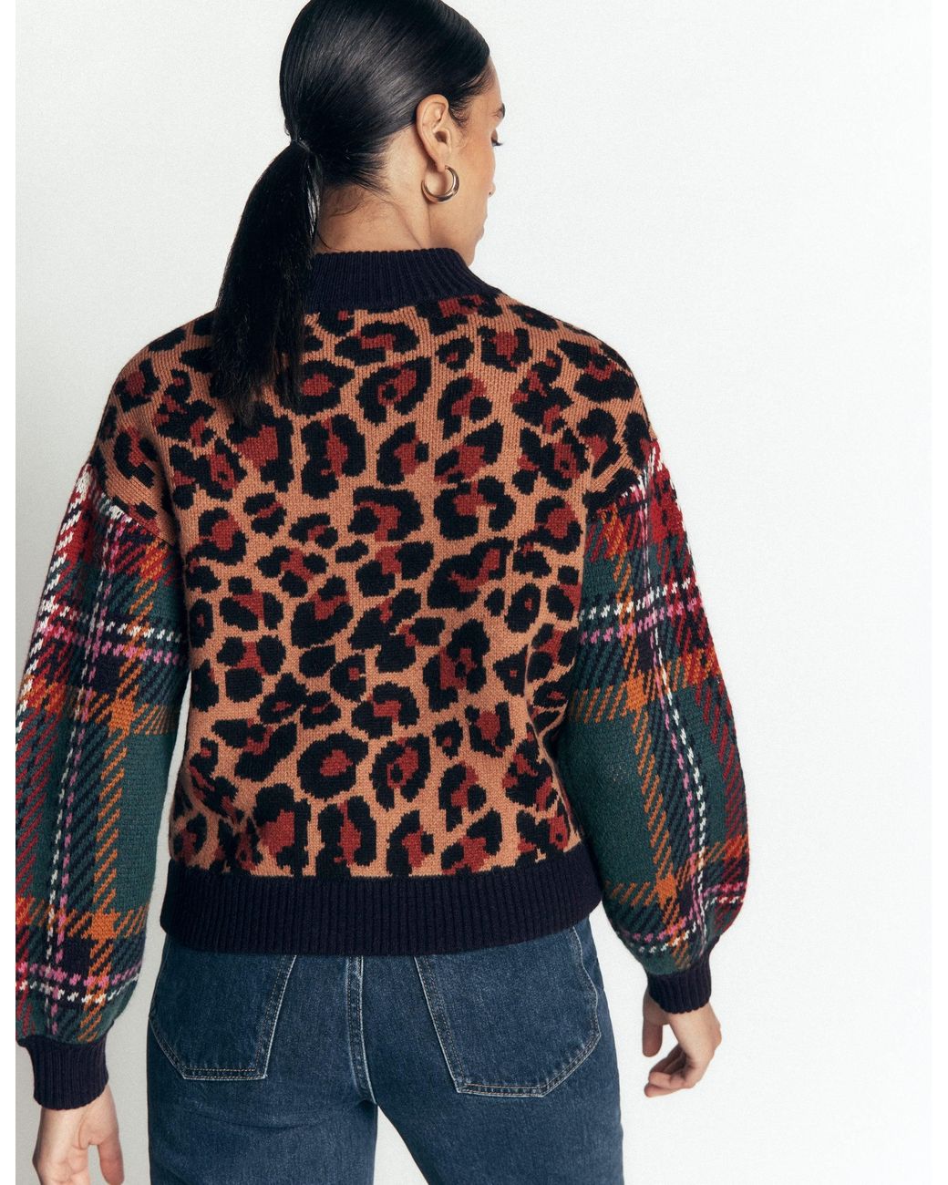 Boden Green Jemma Jacquard Knit Cardigan