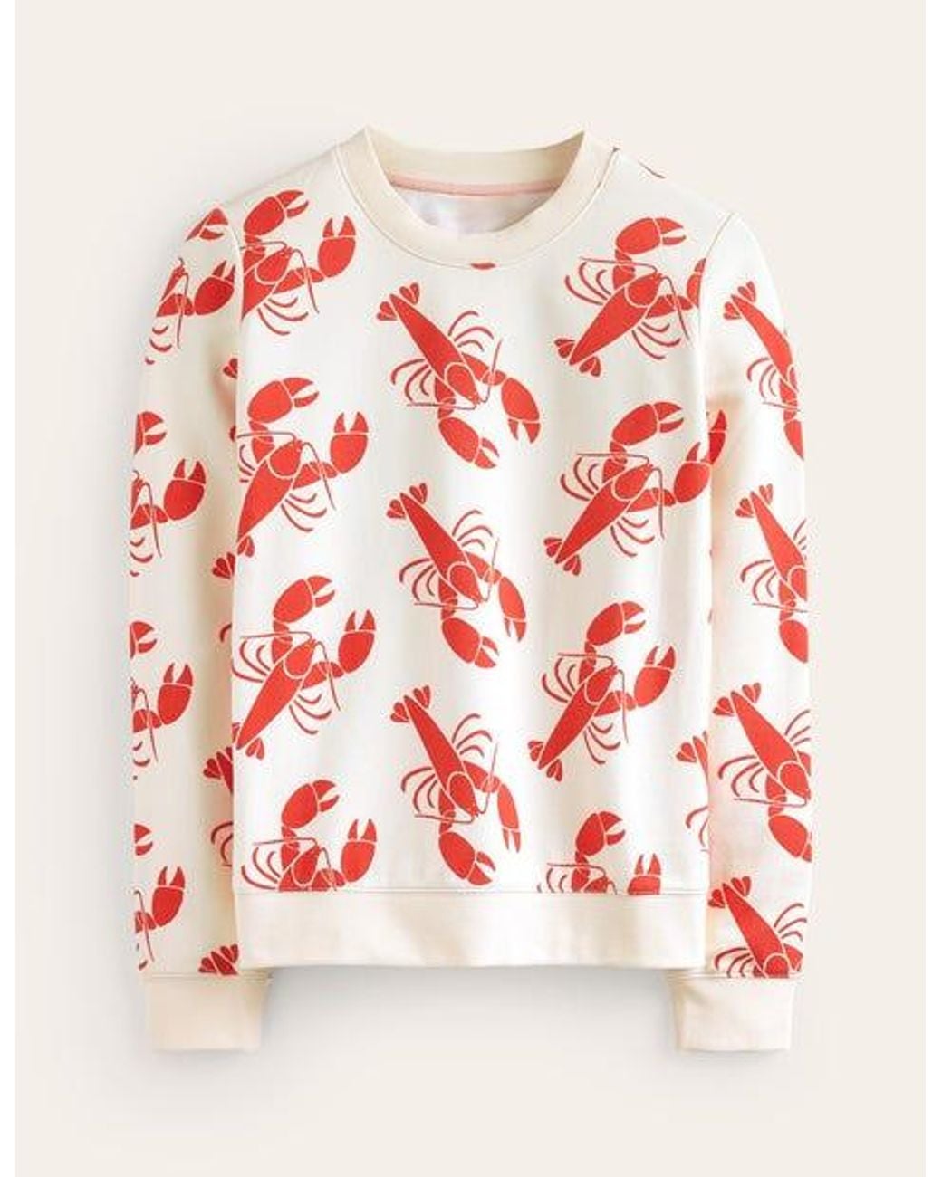 Boden Hannah Printed Sweatshirt Sweet Lilac, Tropic Parrot in Red | Lyst