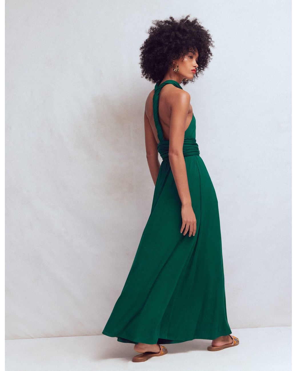 Boden Green Multiway Jersey Maxi Dress