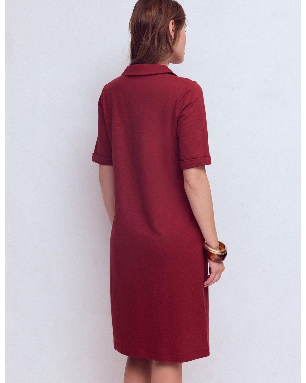 Boden Red Tilda Jersey T-Shirt Dress