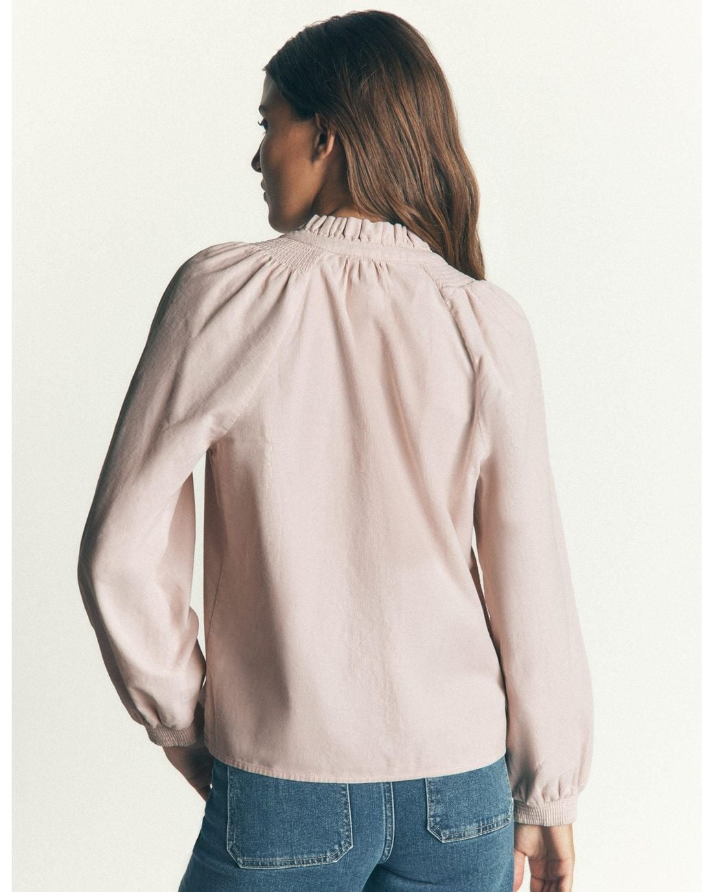 Boden Brown Erica Frill Cord Top