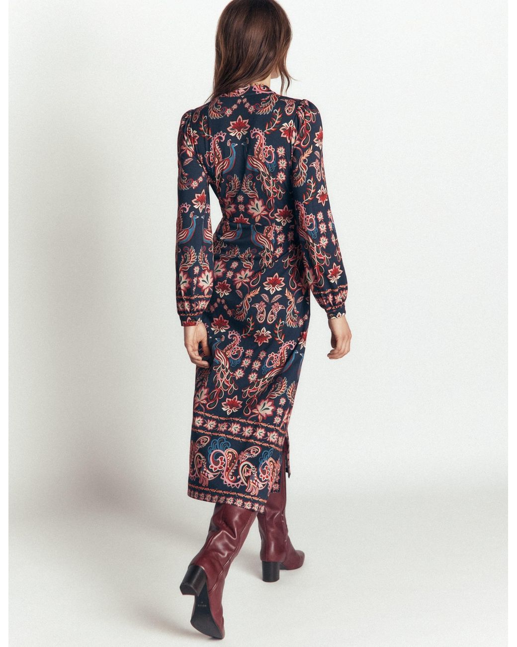 Boden Blue Juliet Jersey Midi Dress