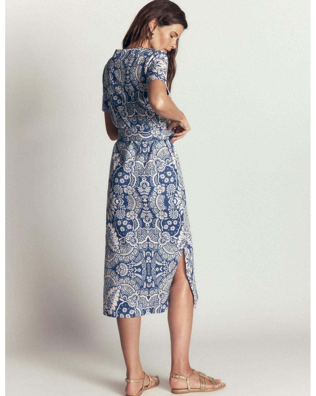 Boden Blue T-Shirt Jersey Midi Dress