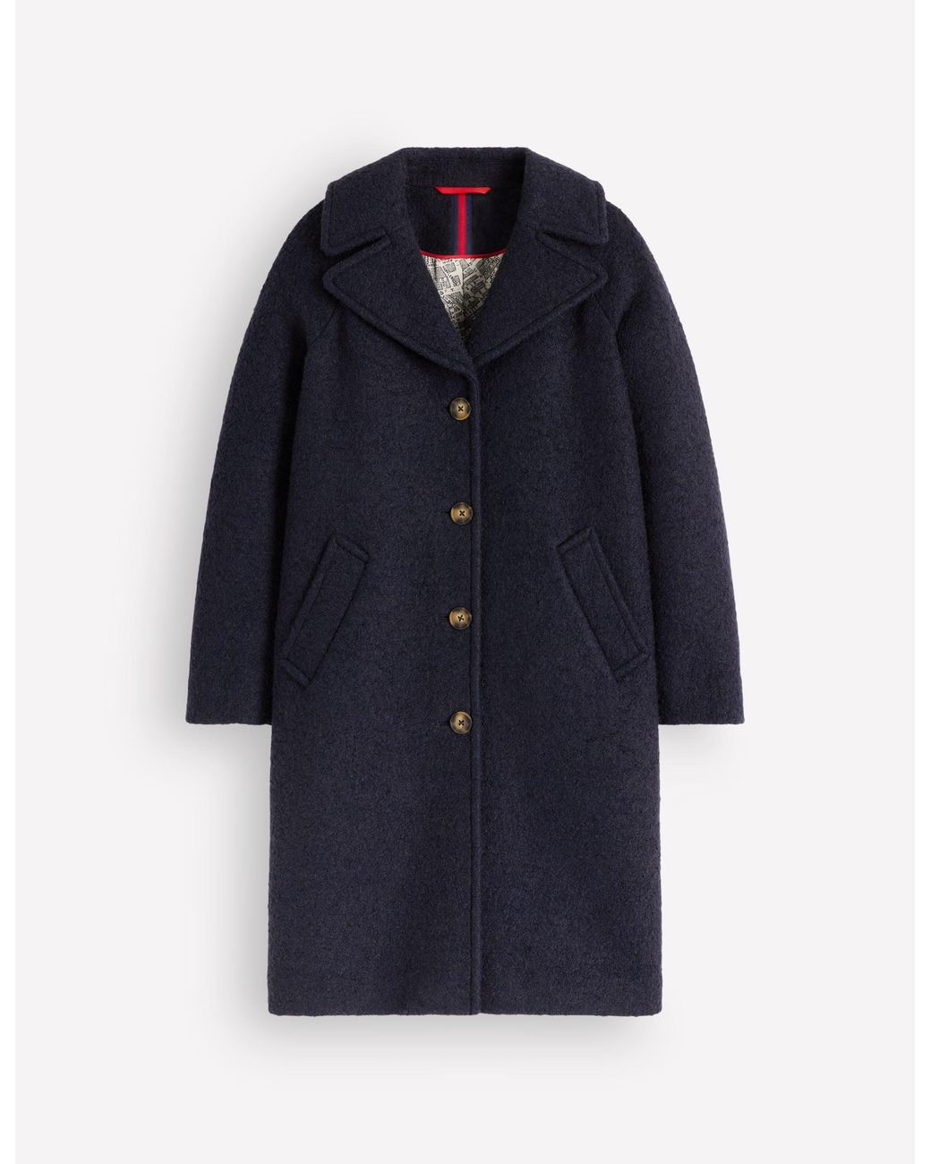 Boden Blue Cotswold Wool Coat