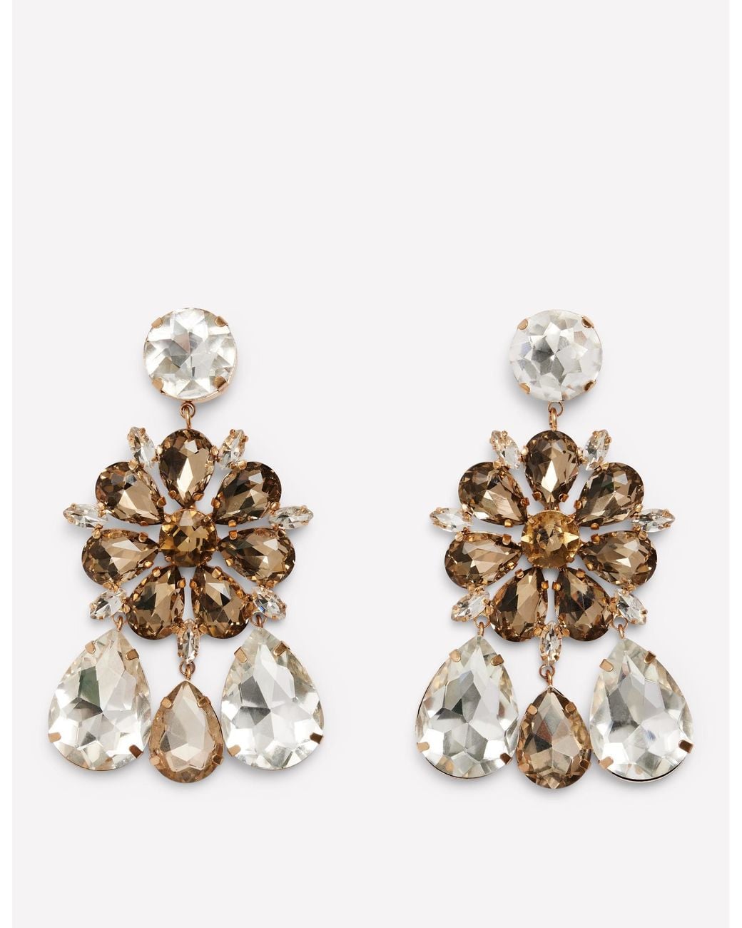 Boden Metallic Statement Jewel Earrings