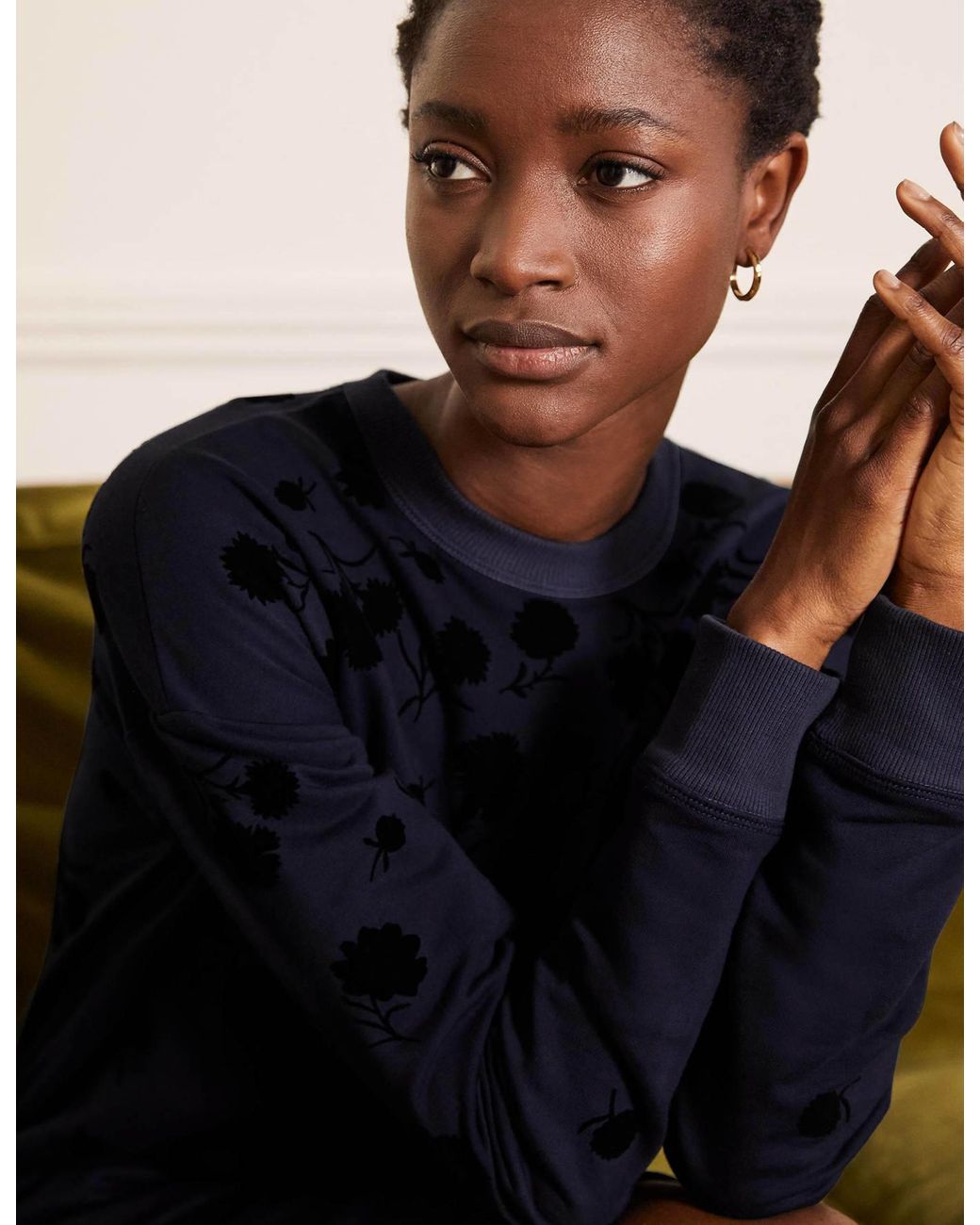 Boden Cotton Jasmine Sweatshirt Dress 