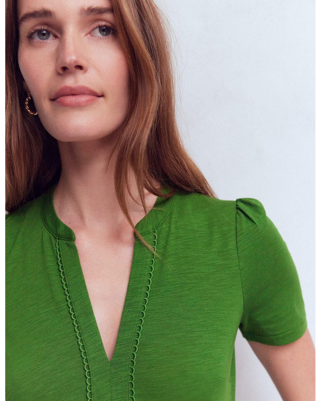 Boden Green Naomi Short Jersey Dress