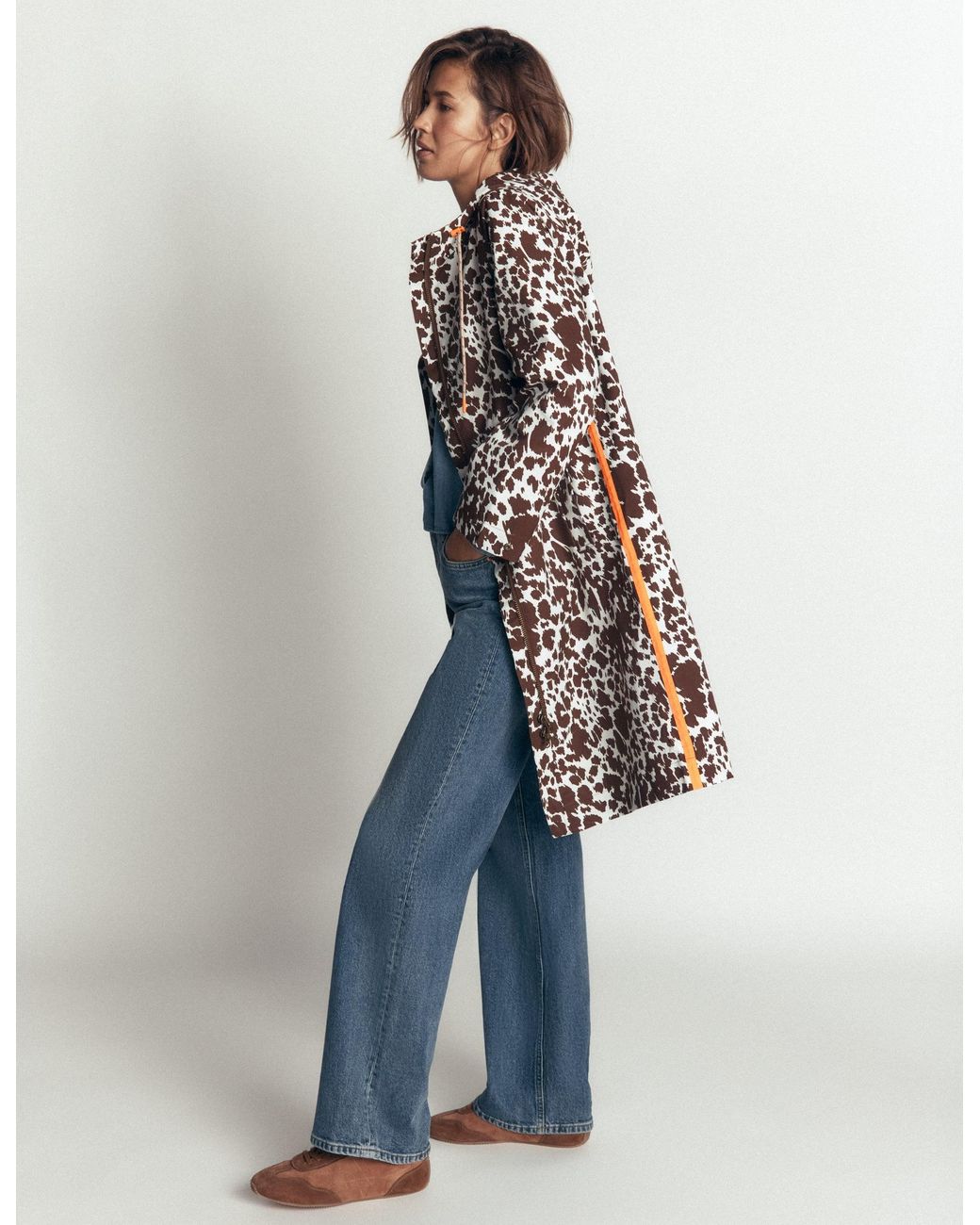 Boden Blue Longline Raincoat