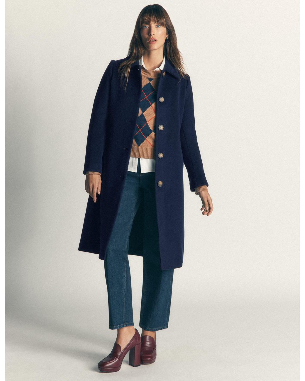 Boden Red Aylesford Midi Coat