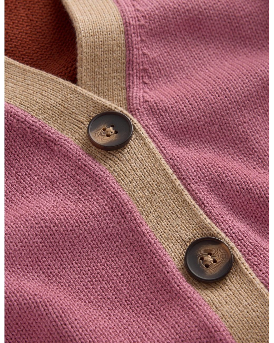 Boden Pink Lucy Relaxed Cotton Cardigan