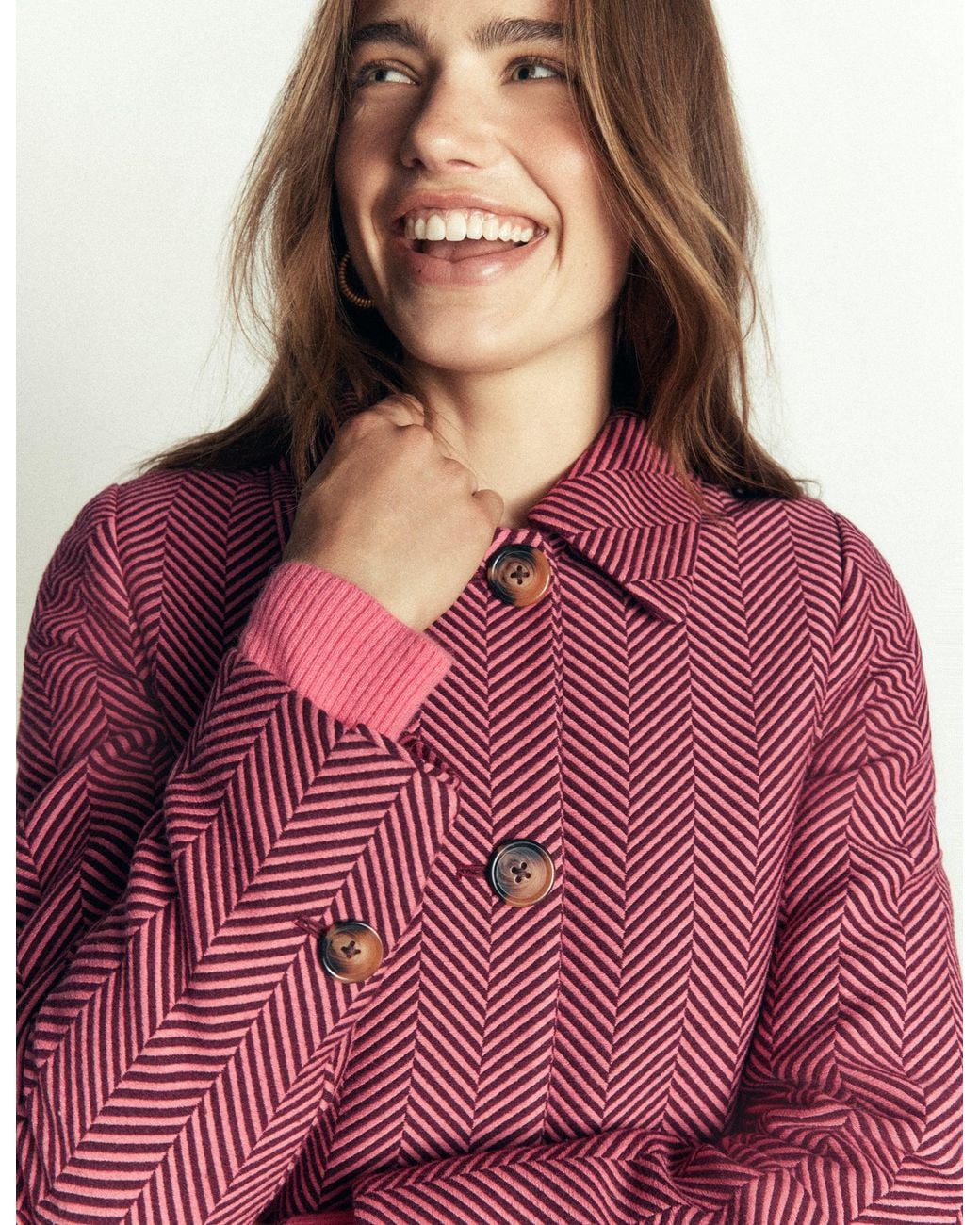 Boden Red Aylesford Midi Coat