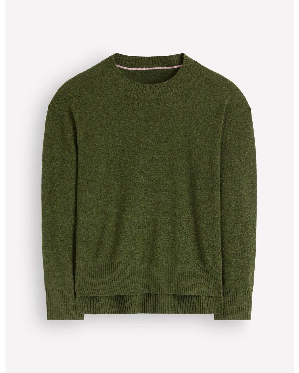 Boden Green Fay Cashmere Crew Neck Sweater