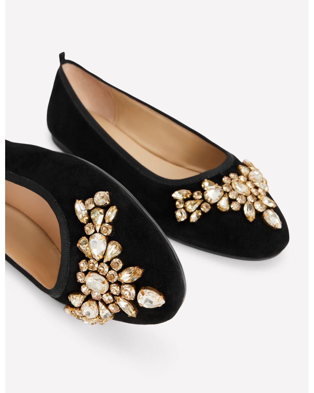 Boden Black Patti Round Toe Ballet Flats