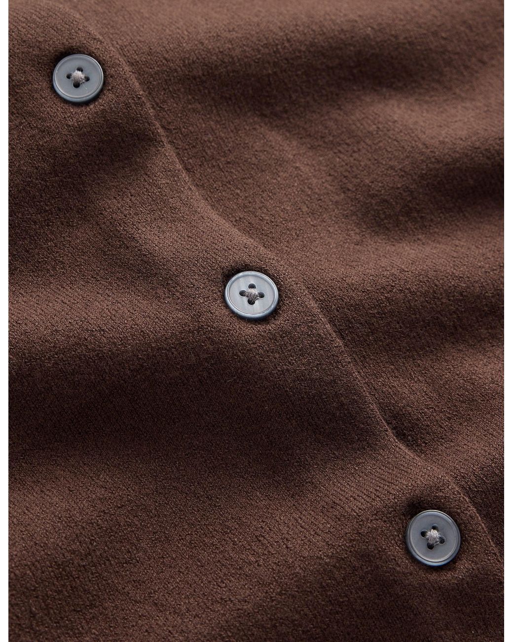 Boden Blue Camilla Cotton Crew Cardigan