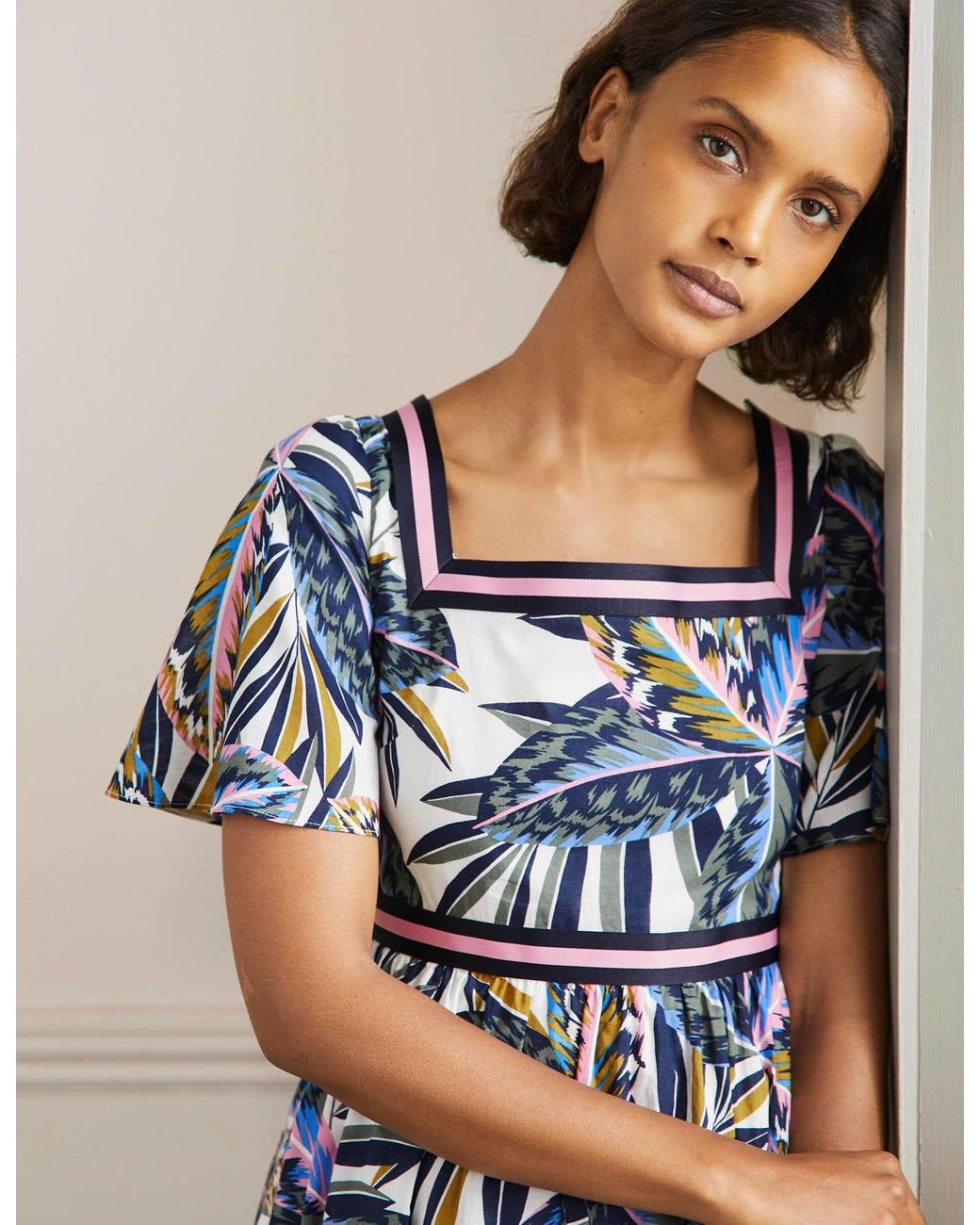 Boden Stripe Detail Maxi Dress , Exotic 