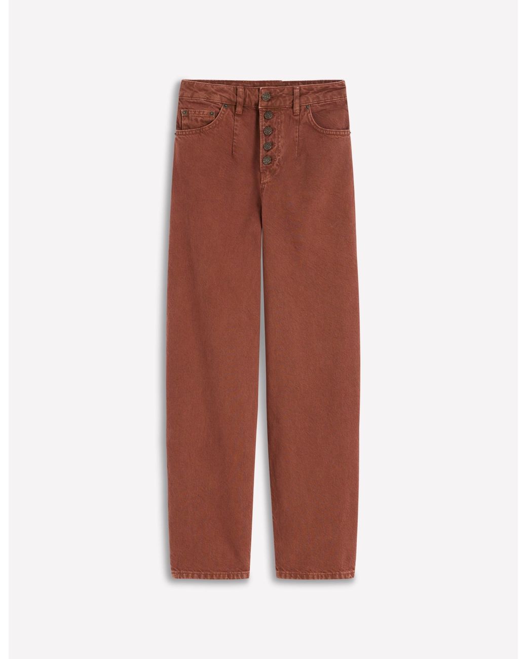 Boden Multicolor Exposed Button Straight Jeans