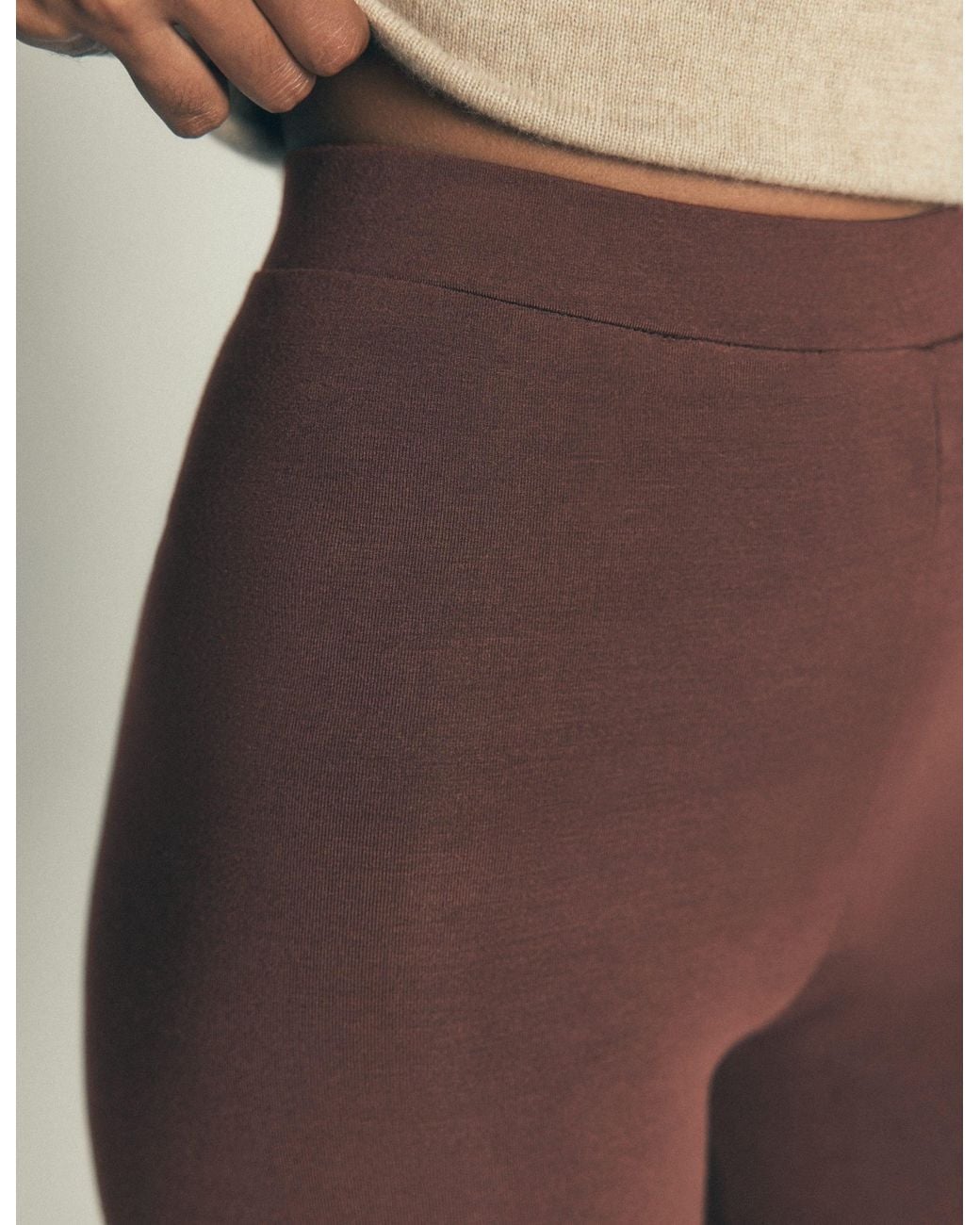 Boden Natural High Rise Jersey Leggings
