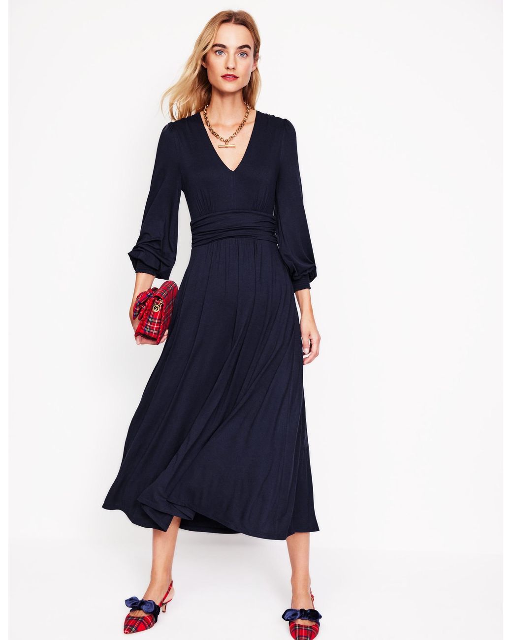 Boden Daphne Jersey Maxi Dress in Blue