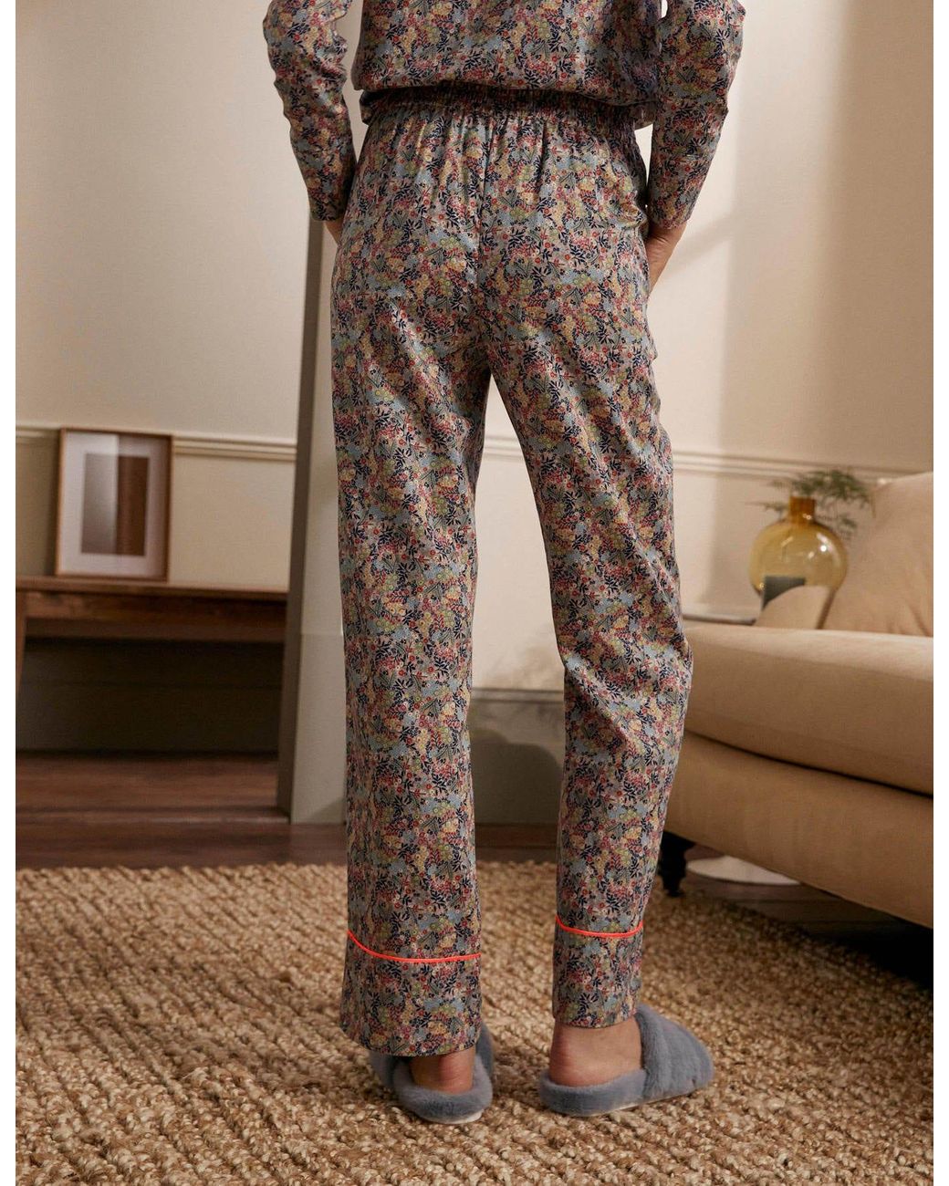 Boden Cotton Pyjama Trousers Milkshake 