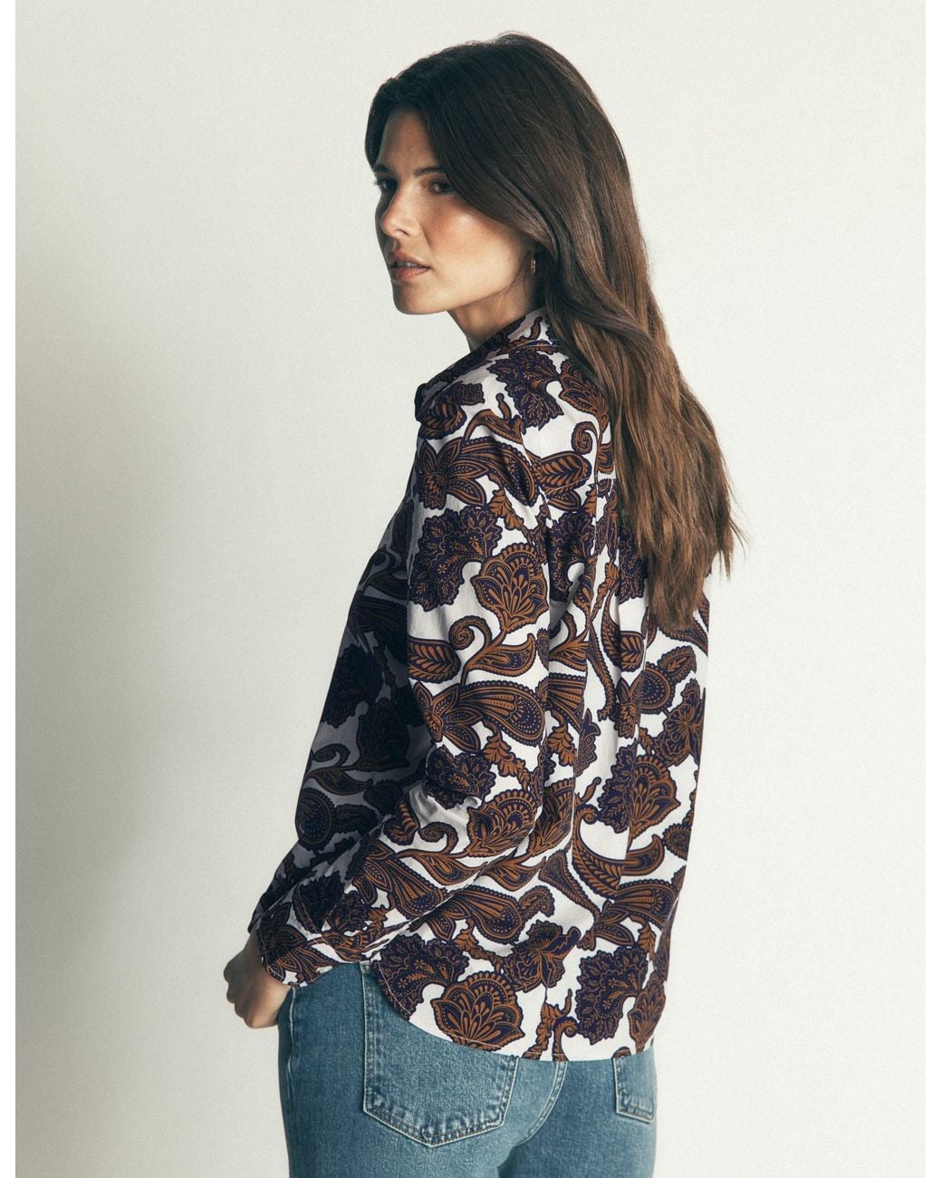 Boden Blue The New Sienna Cotton Shirt