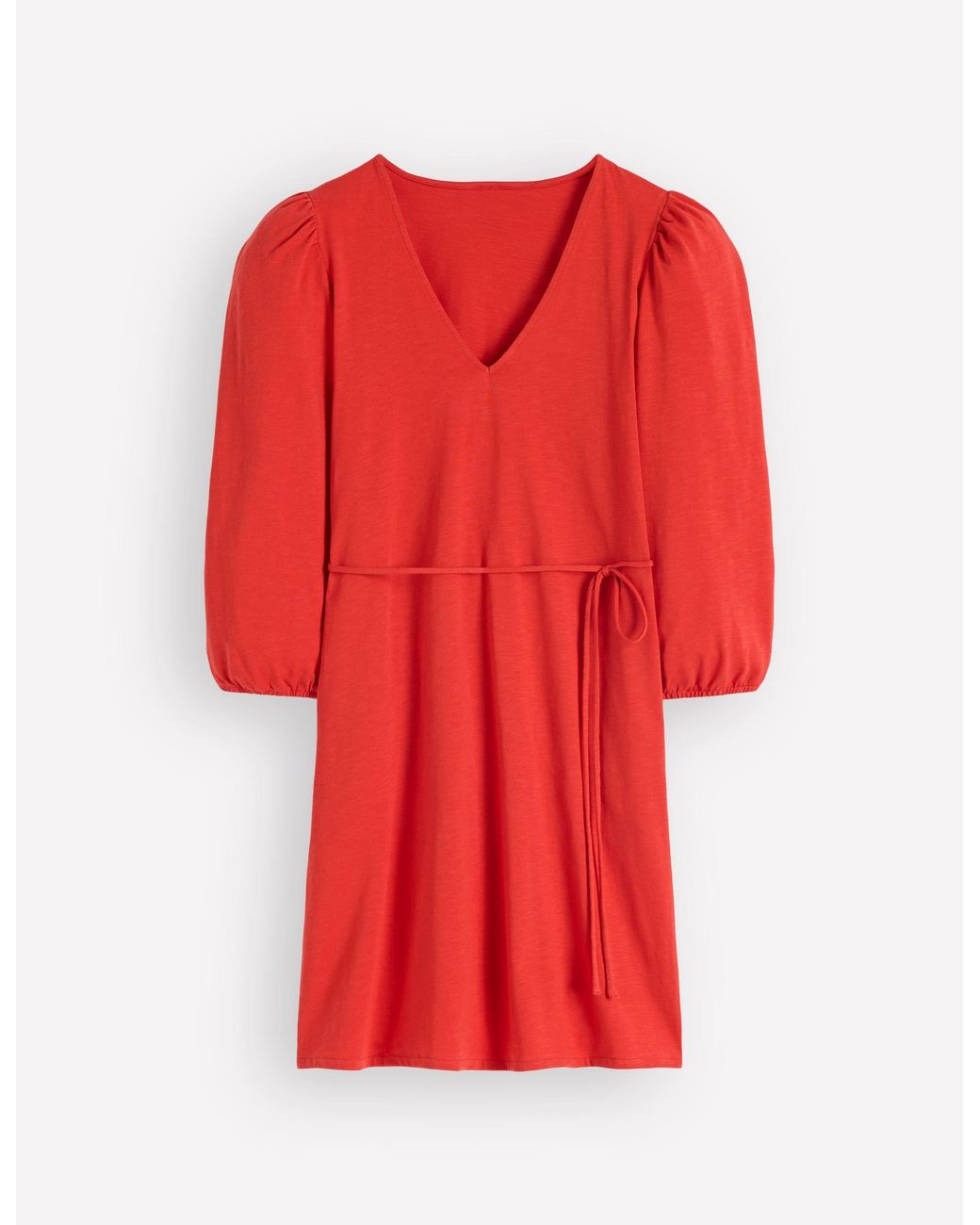Boden Red Cary V-Neck Short Dress