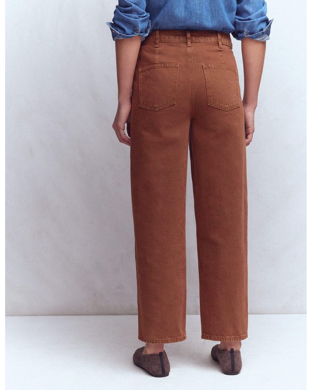 Boden Multicolor Exposed Button Straight Jeans