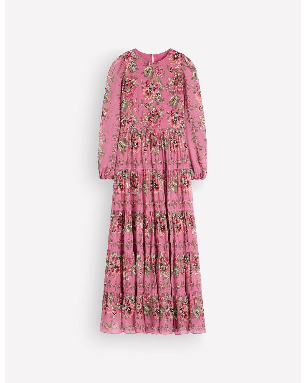 Boden Green Multi Tiered Maxi Dress