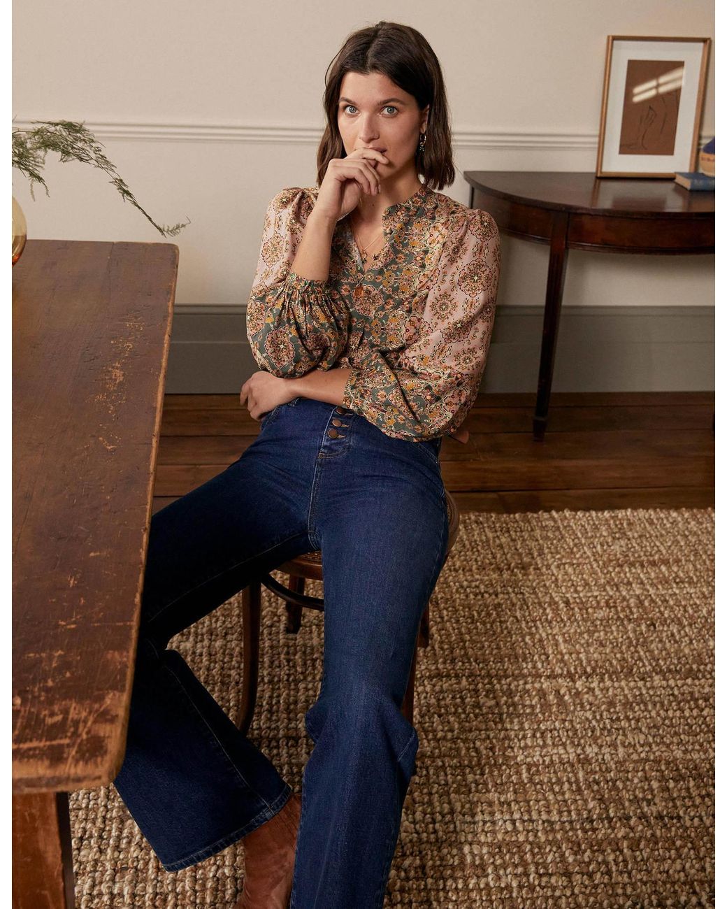 boden anna blouson sleeve blouse