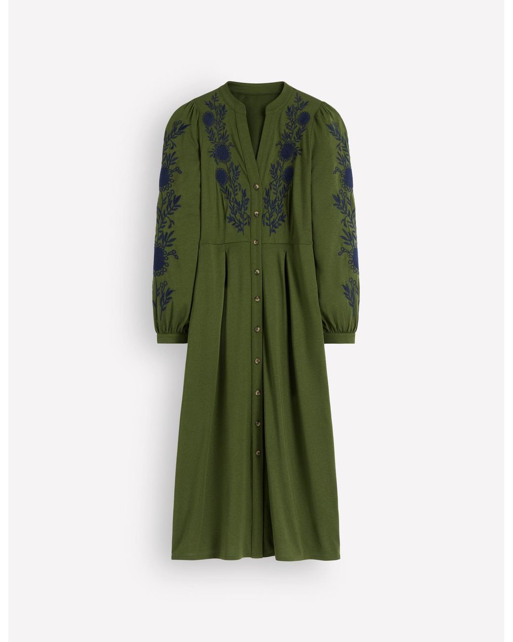 Boden Green Juliet Jersey Midi Dress