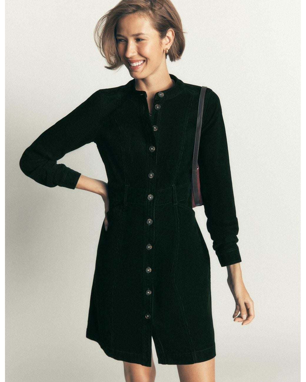 Boden Green Zara Cord Short Dress