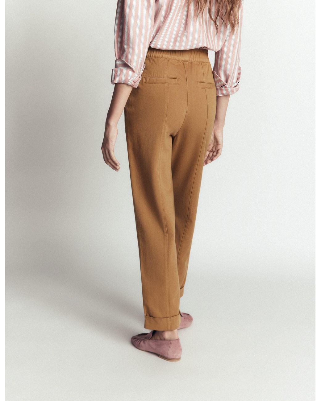Boden Multicolor Mid Rise Straight Leg Trousers