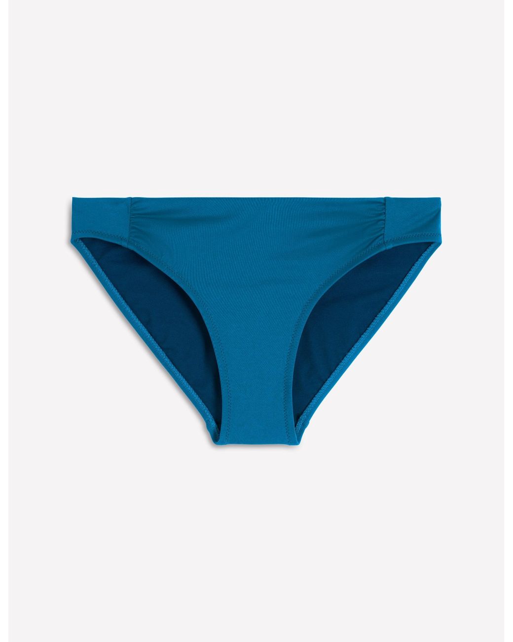 Boden Blue Classic Ruched Bikini Bottoms