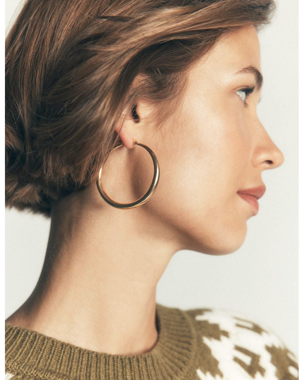 Boden Natural Classic Large Hoops