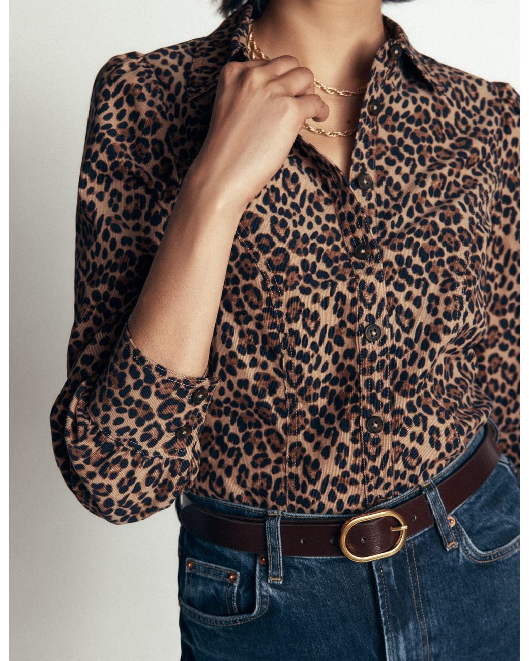 Boden Gray Sky Cord Shirt