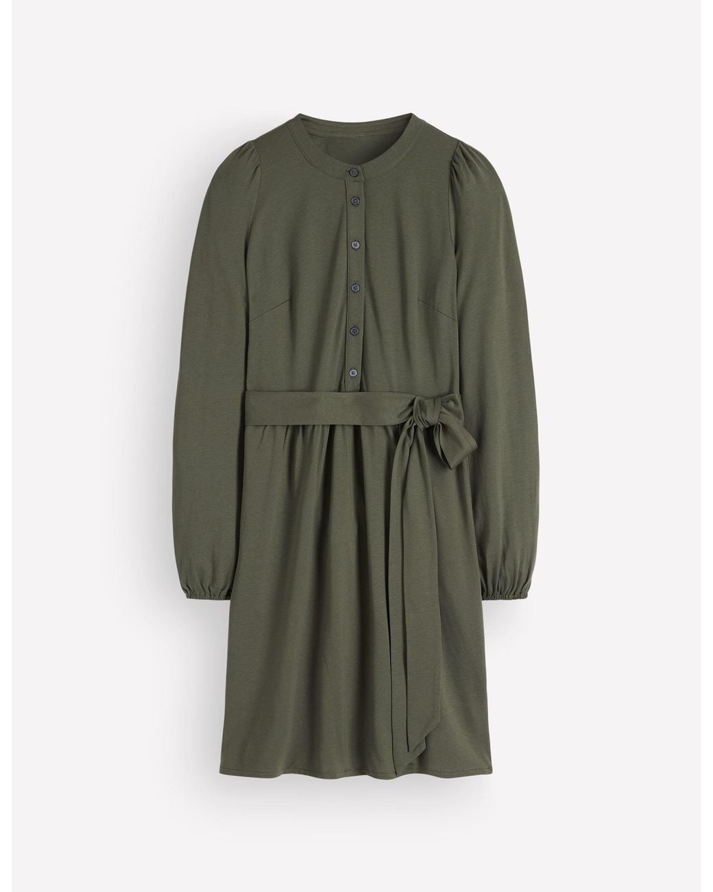 Boden Green Adele Belted Jersey Dress