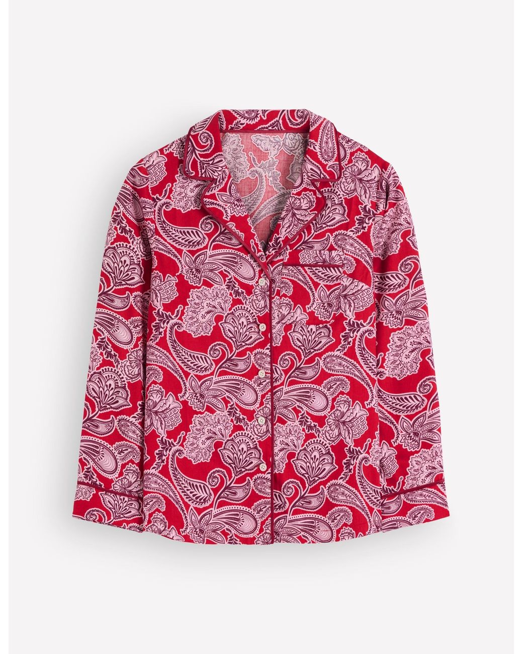 Boden Blue Cotton Pyjama Shirt