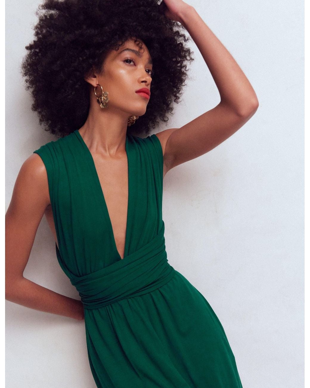 Boden Green Multiway Jersey Maxi Dress