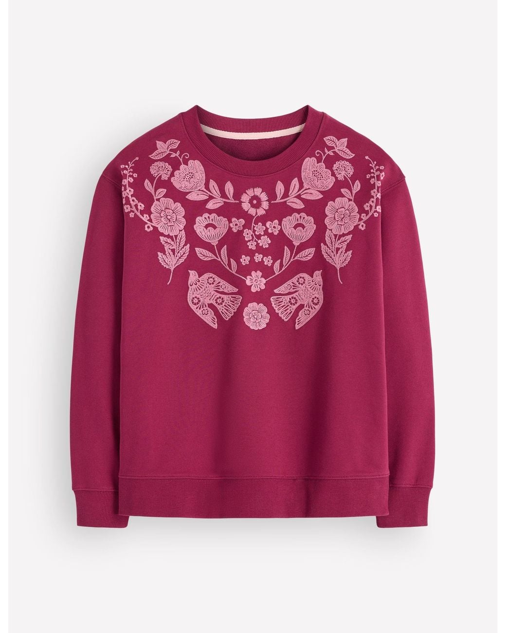 Boden Emi Embroidered Sweatshirt