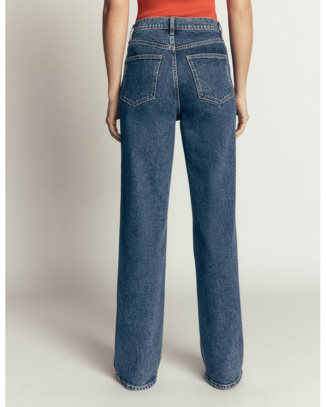 Boden Blue High Rise Column Leg Jeans