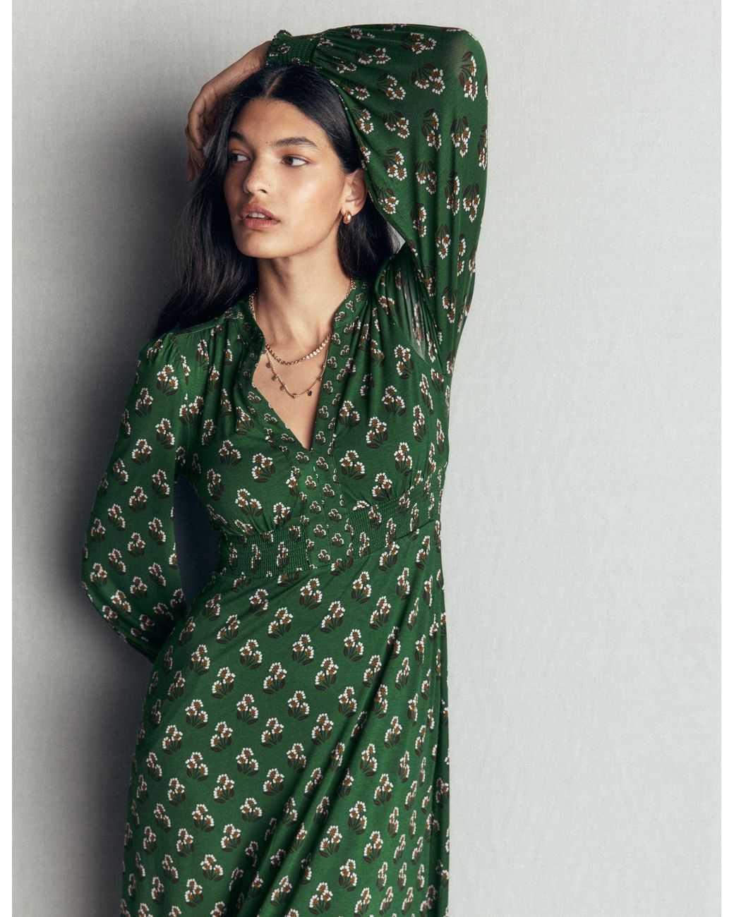 Boden Multicolor Georgia Jersey Midi Dress