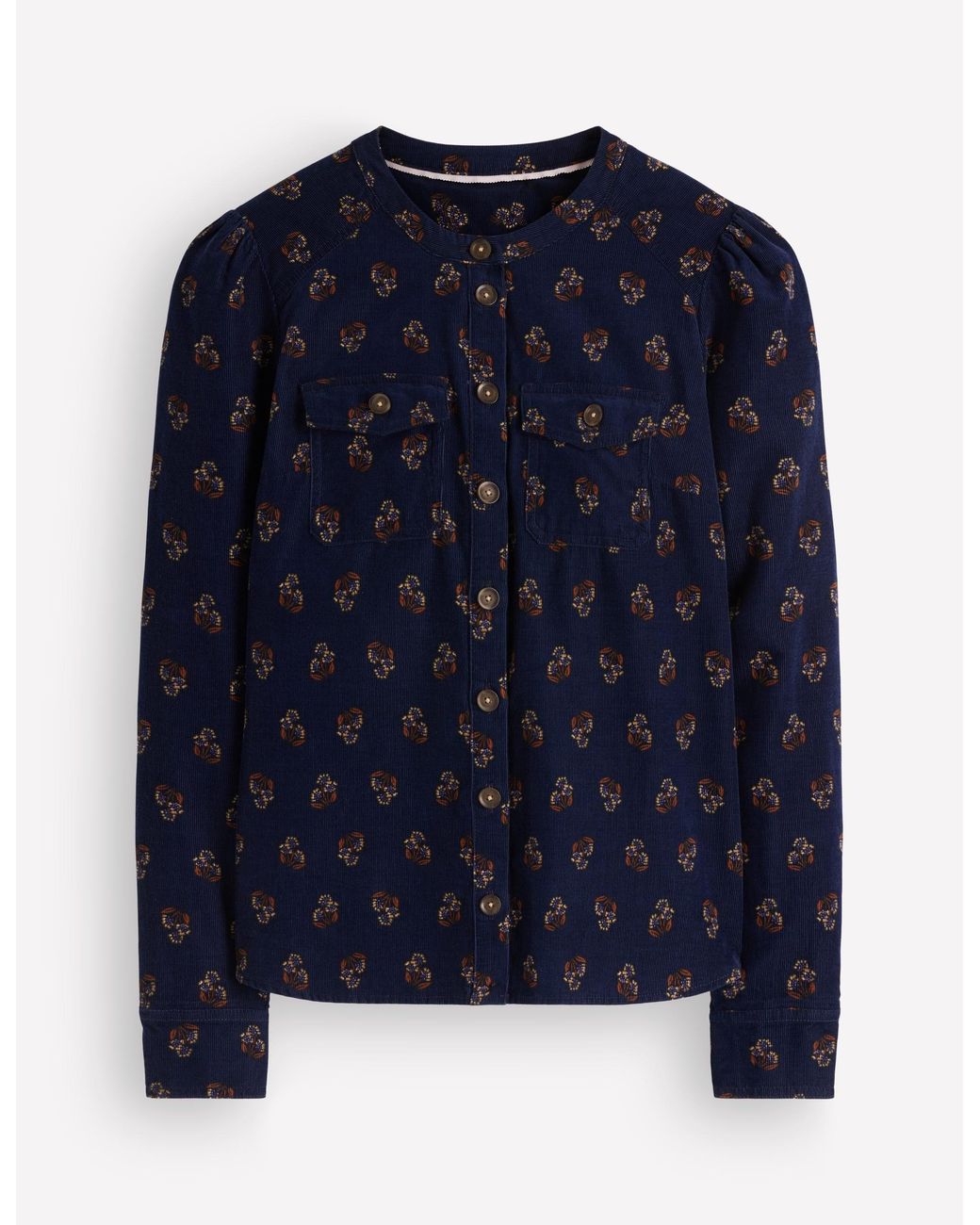 Boden Blue Thea Cord Shirt