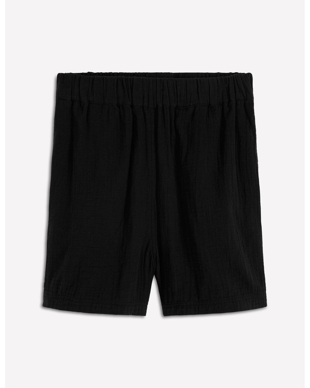 Boden Black Pull On Double Cloth Shorts