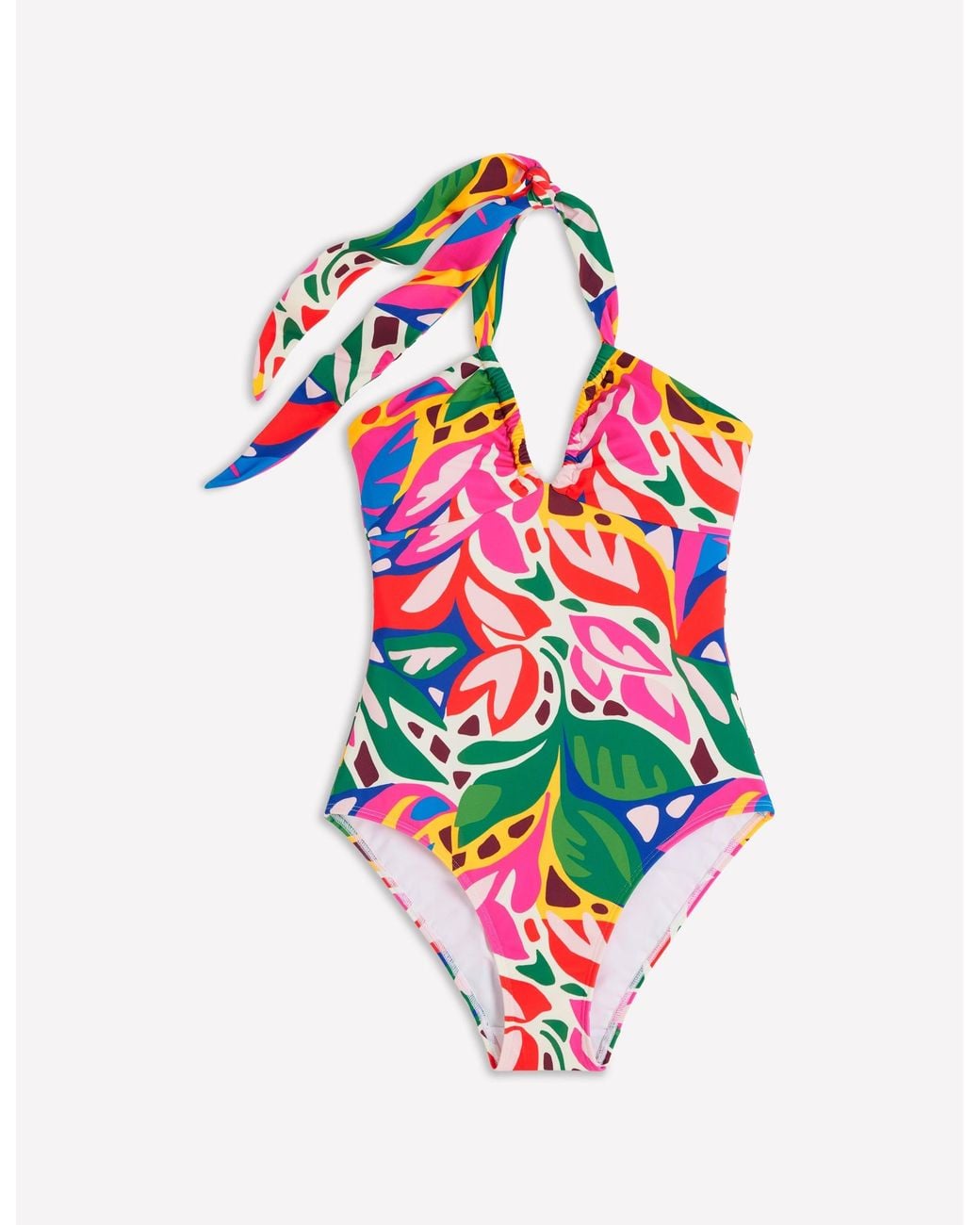 Boden Red Minori Halter Tie Swimsuit
