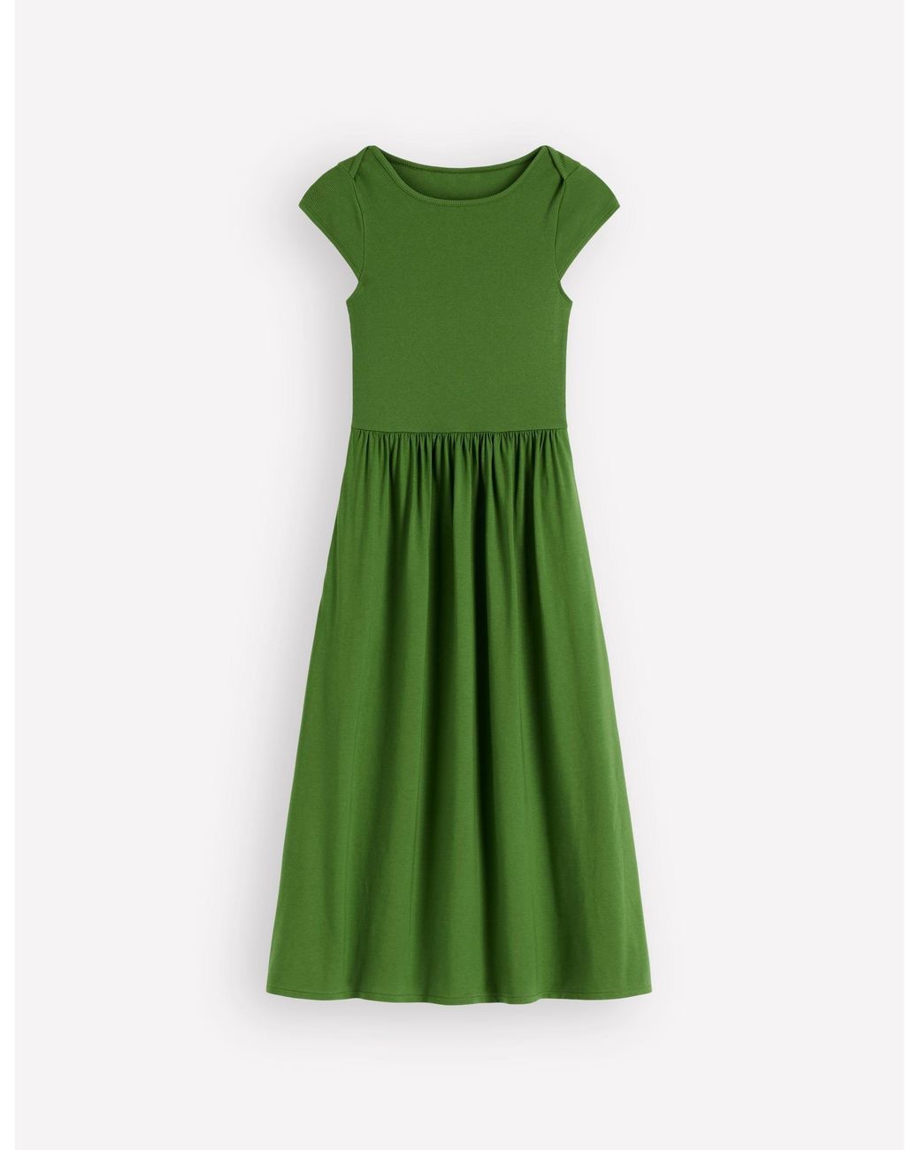 Boden Green Boat Neck Mix Dress