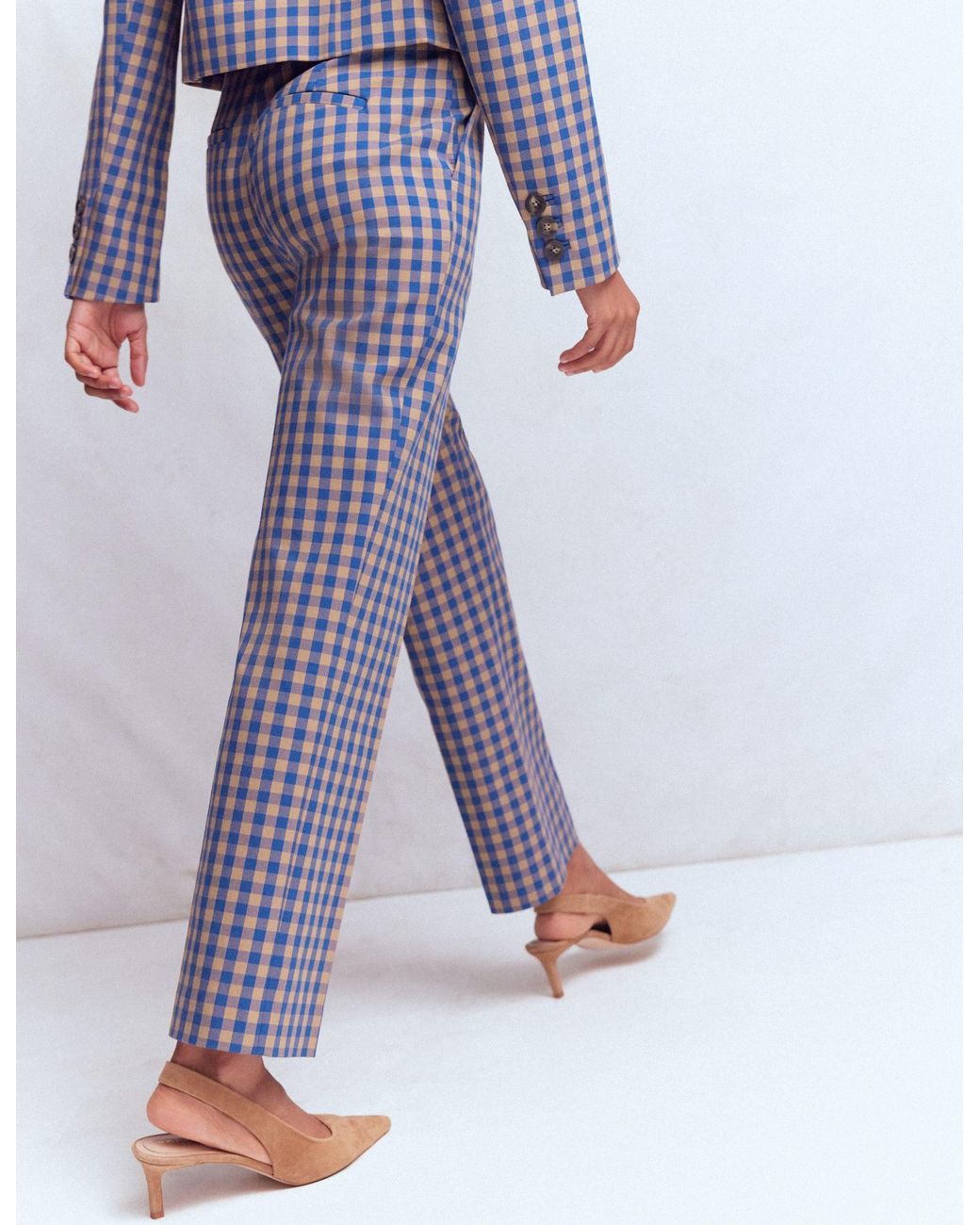 Boden Blue Canonbury Cotton 7/8 Trousers